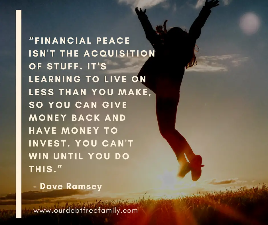<p>“Financial peace isn’t the acquisition of stuff. It’s learning to live on less than you make, so you can give money back and have money to invest. You can’t win until you do this.” – Dave Ramsey</p>::Pexels
