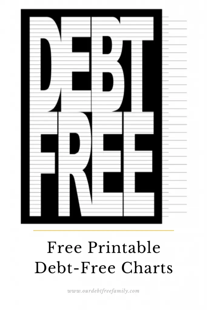 Printable Debt Free Charts
