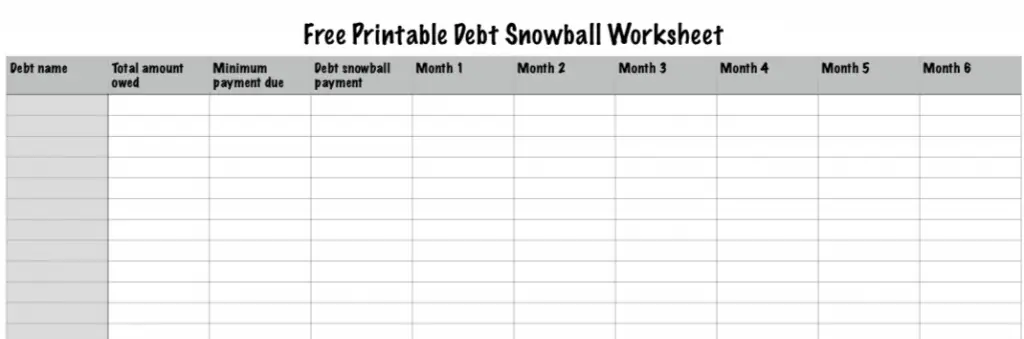 3 Free Printable Debt Free Charts to Help You Reach ...