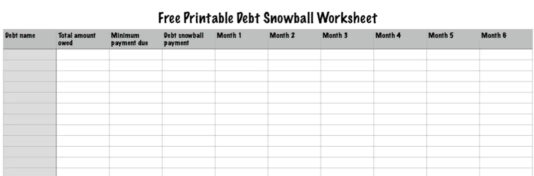 3 Free Printable Debt Free Charts to Help You Reach Financial Freedom