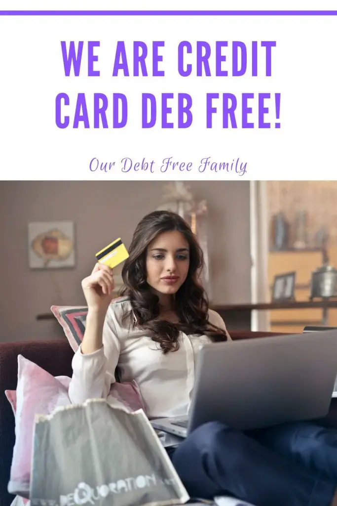 credit card debt free