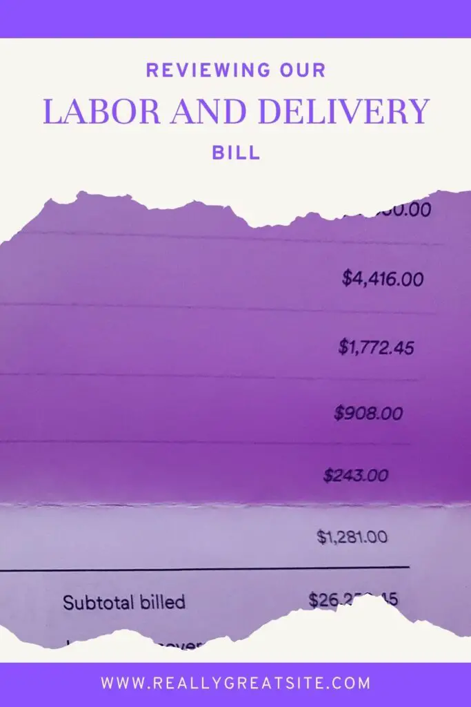 Labor and delivery bill