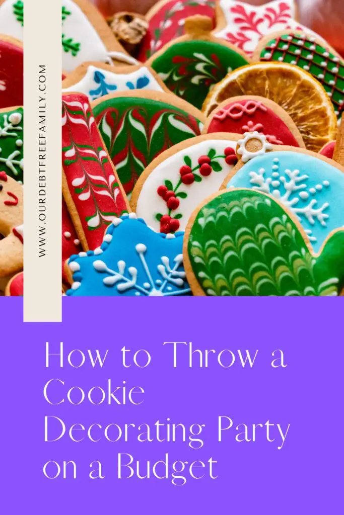 How to throw a cookie decorating party Pinterest graphic 