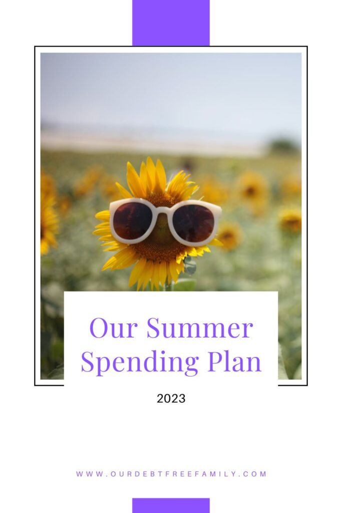 Our Summer Spending Plan