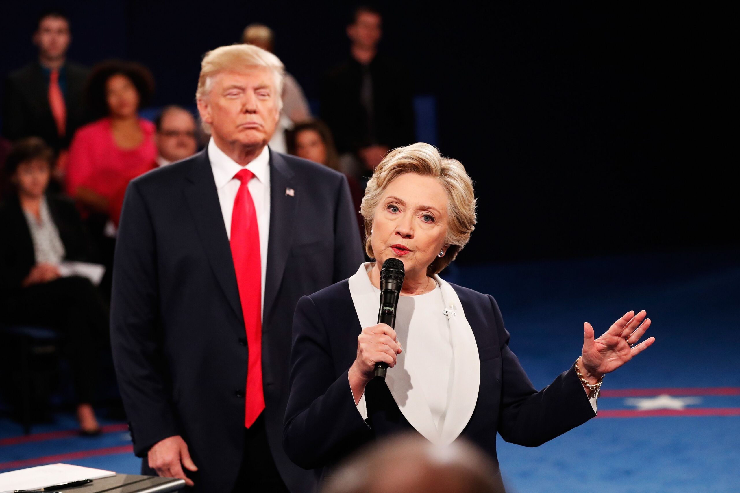 <p>The 2016 presidential debate between Hillary Clinton and Donald Trump shattered viewership records. Approximately 84 million people tuned in to watch the candidates spar on topics ranging from immigration to foreign policy. The intense exchanges, memorable zingers, and contrasting styles made it a must-watch event. It highlighted the power of televised debates in shaping public opinion. Interestingly, social media platforms buzzed with real-time reactions, turning the debate into a digital spectacle. </p>:: CNN