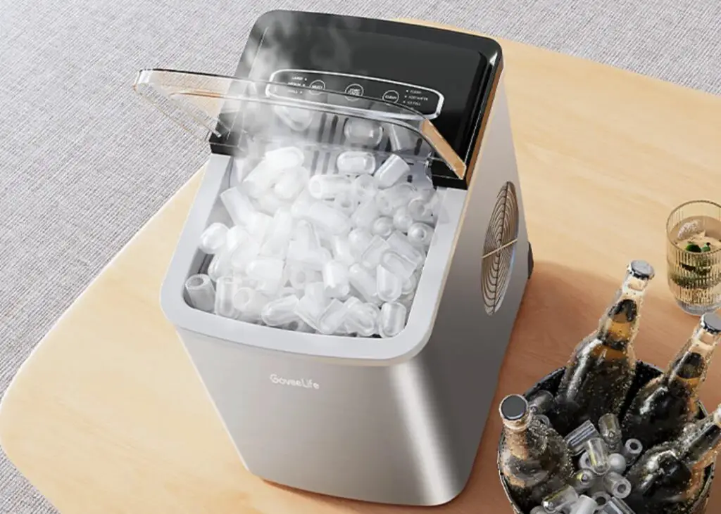 <p> For those who entertain guests or simply love iced drinks, a smart ice maker is a worthwhile investment. These compact machines produce ice cubes faster than a standard freezer and often allow you to customize the size and shape of the ice. Many smart ice makers can be controlled through an app, so you can start making ice before a party or dinner gathering. Some models even have self-cleaning features, ensuring that you always have fresh, clean ice for cocktails, iced coffee, or smoothies. Some high-tech versions even monitor water levels and alert you when it is time for a refill. </p> :: hip2save.com