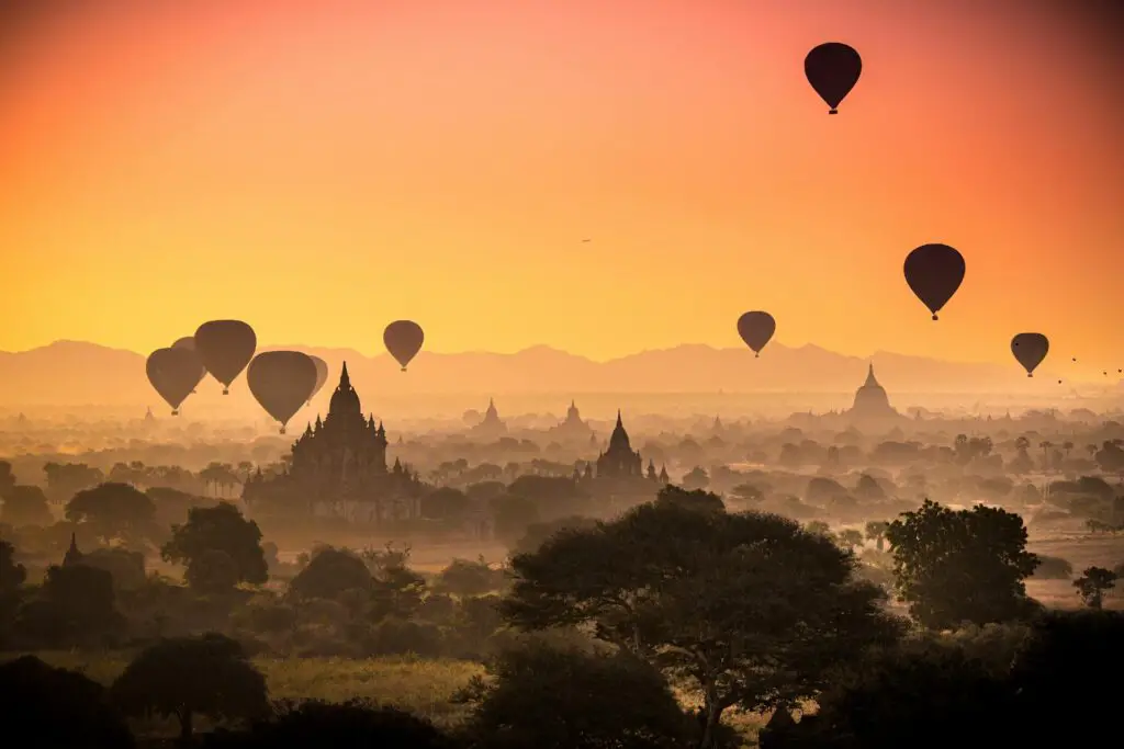 <p>Bagan is a vast ancient city home to thousands of Buddhist temples and pagodas. It was once the capital of the Pagan Kingdom between the 9th and 13th centuries. The view of its countless spires rising from the plains, especially at sunrise or sunset, is breathtaking. Visitors can explore by bike, e-bike, or even hot air balloon. Bagan’s scale and beauty make it one of Myanmar’s top destinations and a treasure trove for photographers. Plenty of royalty-free photos of Bagan are available online.</p> ::Pexels