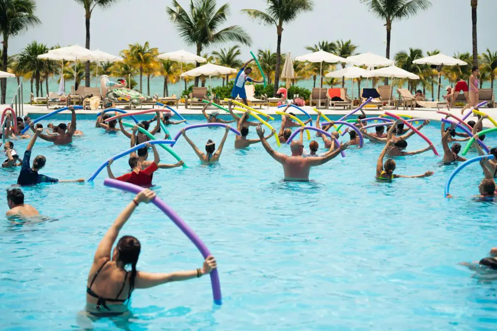 <p>Water aerobics is a cool act that lets you move with ease in a soft pool setting. It is a low-impact exercise that uses water to ease the strain on joints and muscles. Many boomers enjoy water aerobics for its fun mix of motion and pure calm. This act is done in a safe way that lifts the heart and soothes the body in warm water. Its pure ease and fun feel make water aerobics a favored exercise to boost youth and well-being.</p> ::Pexels