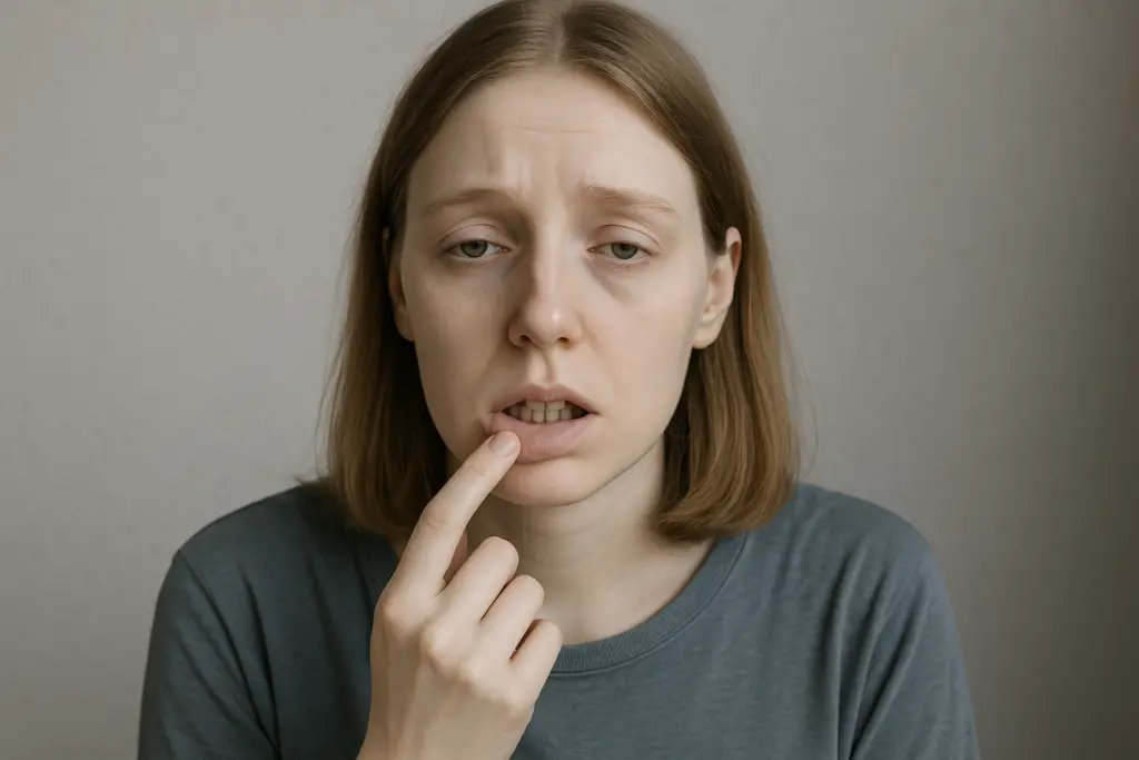 <p> Pale skin or gums can be a sign of iron deficiency, a condition known as anemia. Iron is necessary for the production of hemoglobin, the protein in red blood cells that carries oxygen throughout the body. When iron levels are low, you may notice that your skin looks pale, and your gums may lose their pink color. Iron deficiency can also lead to weakness, dizziness, and shortness of breath. If you notice any changes in your skin color or feel fatigued, it may be time to check your iron levels. Iron is essential for oxygen transport, and addressing a deficiency can restore your energy and improve circulation. </p> :: DALL-E