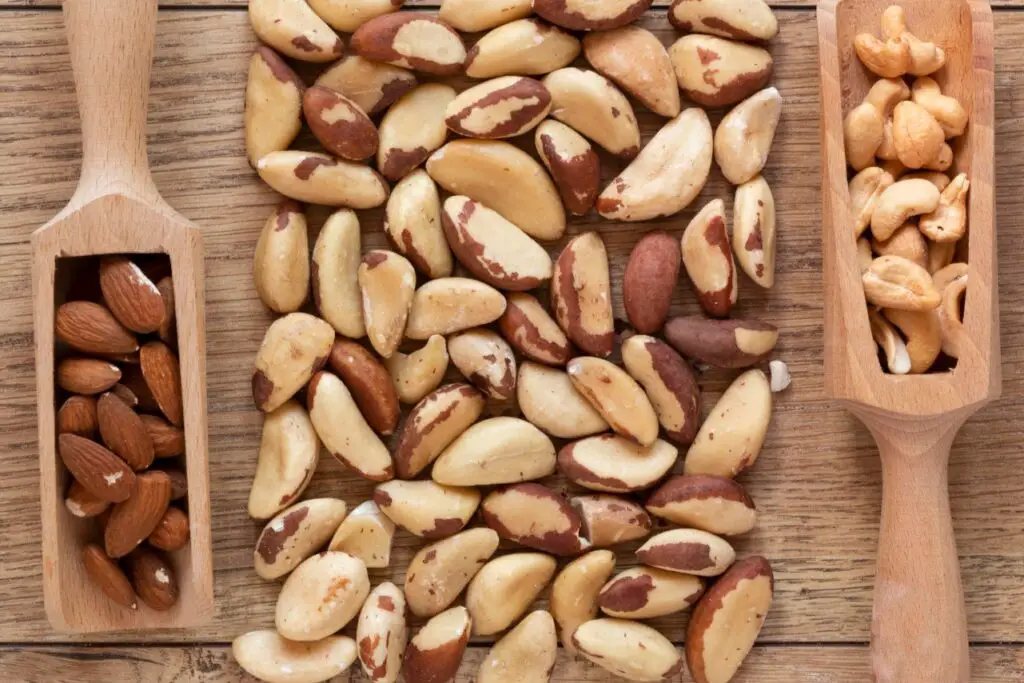 <p> Brazil nuts are like the selenium supplement of the nut world—just one nut provides over 100 percent of your recommended daily intake of this essential mineral. Selenium is crucial for thyroid function, reproduction, and fighting oxidative stress. But beyond selenium, Brazil nuts are high in saturated fat and calories, with relatively low protein and fiber per ounce. Eating more than a few a day could even lead to selenium toxicity, so moderation is non-negotiable. Their creamy texture and smooth flavor make them a once-in-a-while addition to trail mix or yogurt, rather than a daily go-to snack. </p> :: Freepik