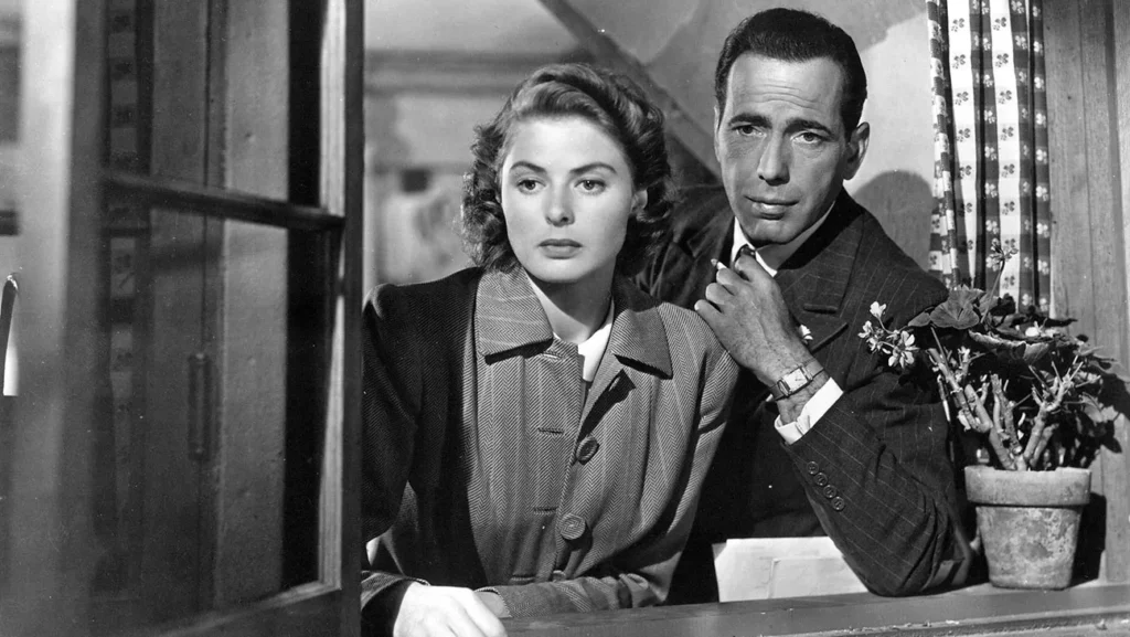 <p> Few films capture romance and intrigue quite like Casablanca. Set during World War II, the movie tells the story of Rick Blaine, a cynical nightclub owner in Morocco who must navigate a world of love, sacrifice, and political tension when his former lover Ilsa unexpectedly reappears. With iconic lines such as “Here’s looking at you, kid” and a haunting musical score, Casablanca blends passion and patriotism in a way that never feels outdated. The black-and-white cinematography perfectly complements the film’s mood, and the moral dilemmas faced by the characters keep the story compelling decades later. Whether you’re watching it for the first time or revisiting this cinematic jewel, Casablanca offers an emotional experience that remains as powerful today as it was when it first premiered. </p> :: The Hollywood Reporter