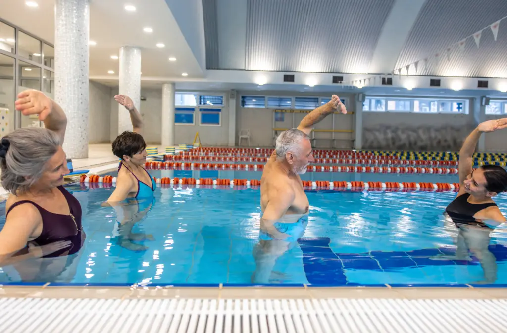<p> If your joints groan louder than your alarm clock in the morning, aqua aerobics is your best friend. These water-based workouts take place in a shallow pool and offer resistance without impact, making them ideal for seniors with arthritis or joint pain. Expect to move, stretch, and tone with the help of water’s natural resistance. You’ll boost cardiovascular health, improve flexibility, and stay cool while doing it. And let’s face it—there’s something fun about splashing around like a kid again. </p> :: One Medical