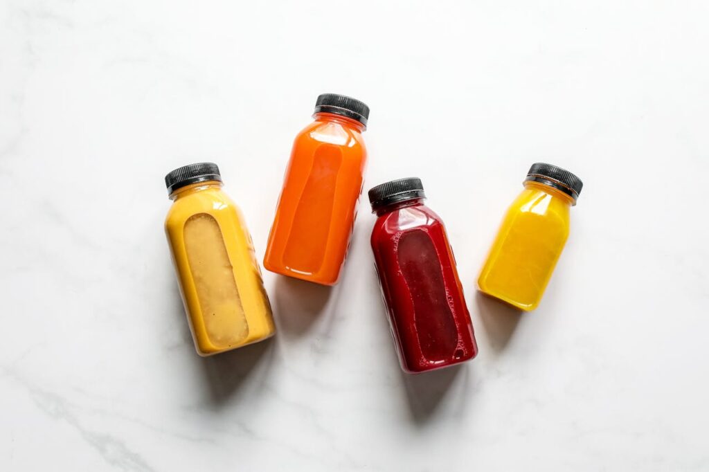 <p> Cold-pressed juices are not your average grocery store juice box. These blends are extracted without heat to retain more nutrients and enzymes. Look for combinations like kale-apple-ginger or beet-carrot-orange to fuel your body with vitamins, antioxidants, and immune-boosting compounds. Choose ones low in fruit content for better blood sugar balance, and enjoy them as a nutrient-dense snack. </p> :: Pexels