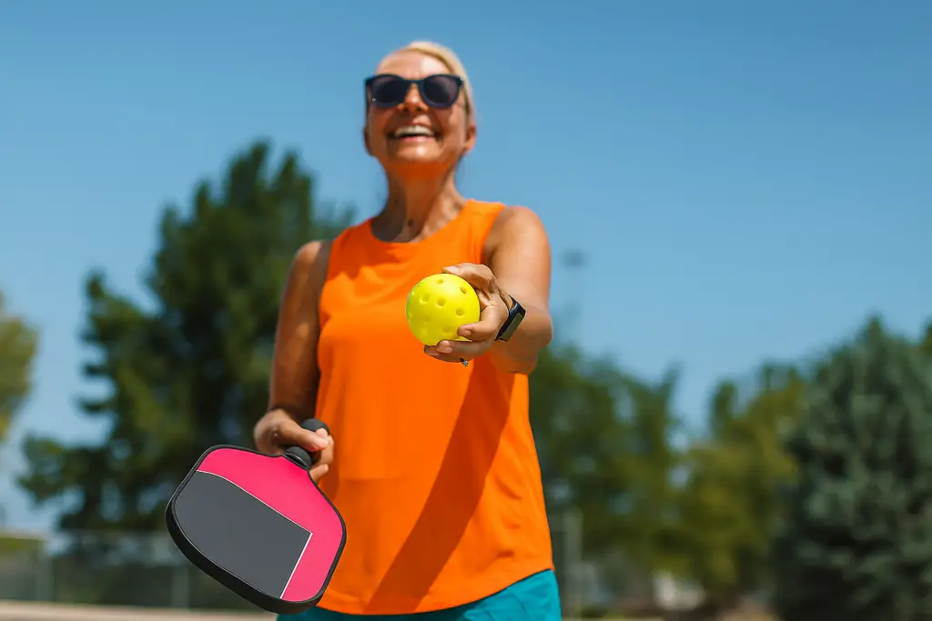 <p> Beyond being ridiculously fun, pickleball delivers big health benefits for players over 50. Studies show older adults who play regularly improve cardiovascular health, balance, coordination, and overall fitness. It also provides an excellent mental workout—quick decision-making, strategy, and hand-eye coordination keep your brain sharp and engaged. Equally important, pickleball’s social aspect has been linked to lower rates of depression and anxiety. Many boomers say it’s given them a renewed sense of purpose and vitality. Whether you’re looking to shed a few pounds, keep your joints moving, or simply have more laughter in your life, pickleball might be your new secret weapon. </p> :: DALL-E