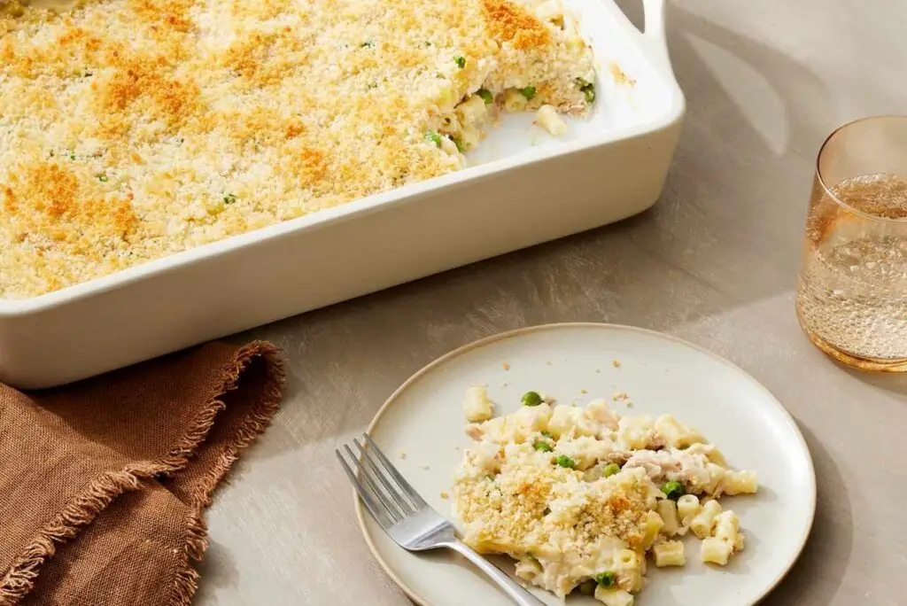 <p> This dish brings back warm memories of casseroles from childhood, but with a modern, health-conscious upgrade. It’s still comfort food, just a little lighter. Use whole-wheat pasta for added fiber, mix in canned tuna for protein, and toss in frozen peas or green beans for color and vitamins. Make a quick sauce using low-fat milk and a sprinkle of shredded cheese, then top it with crushed whole-grain crackers for that signature crunch. It’s a complete meal in one pan, and best of all, the leftovers taste even better the next day. </p> :: Martha Stewart