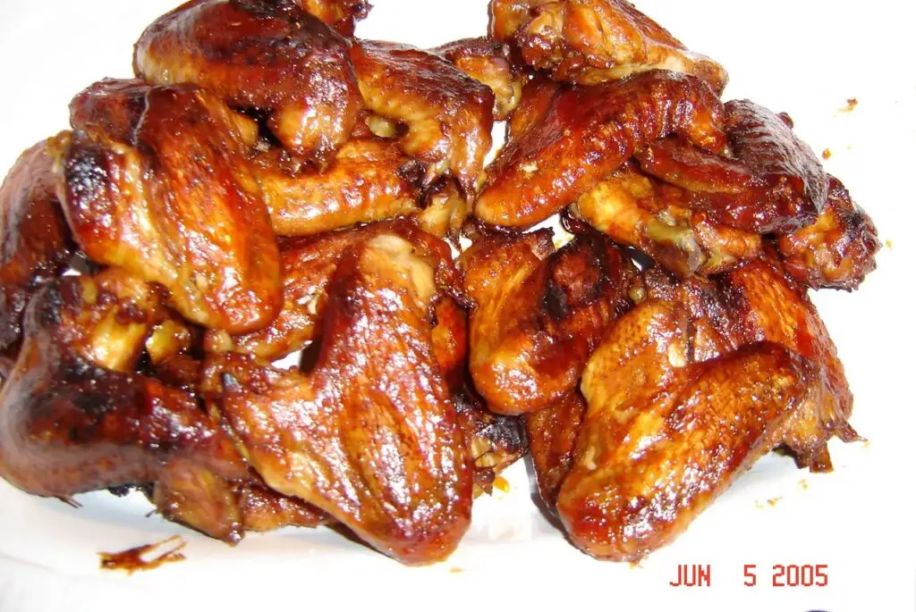 <p> Even America’s sweetheart Betty White left her mark on the culinary world with her famed Chicken Wings Pacifica. In this sticky, savory recipe, chicken wings are baked in a glaze of mustard, soy sauce, brown sugar, and garlic powder until they’re beautifully caramelized and finger-licking good. Ideal for parties, game-day gatherings, or simply satisfying a craving for something savory and sweet, this dish is living proof that good recipes—and good humor—never go out of style. </p> :: Food.com