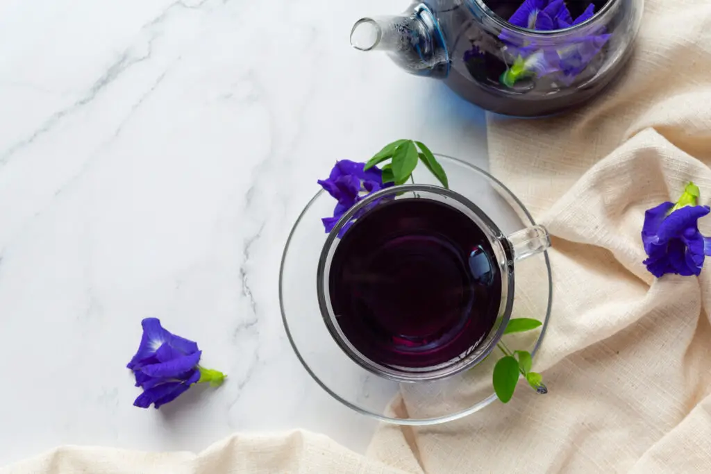 <p> If you like your drinks to be as eye-catching as they are tasty, butterfly pea flower tea deserves a spot on your list. This naturally caffeine-free herbal tea brews a mesmerizing blue hue that transforms into a deep purple with just a squeeze of lemon. Besides being social-media ready, butterfly pea tea is rich in antioxidants and mild in flavor, making it easy to enjoy on its own or blended with fruity flavors. Whether hot or iced, it is a fun and refreshing way to brighten your tea routine. </p> :: Freepik
