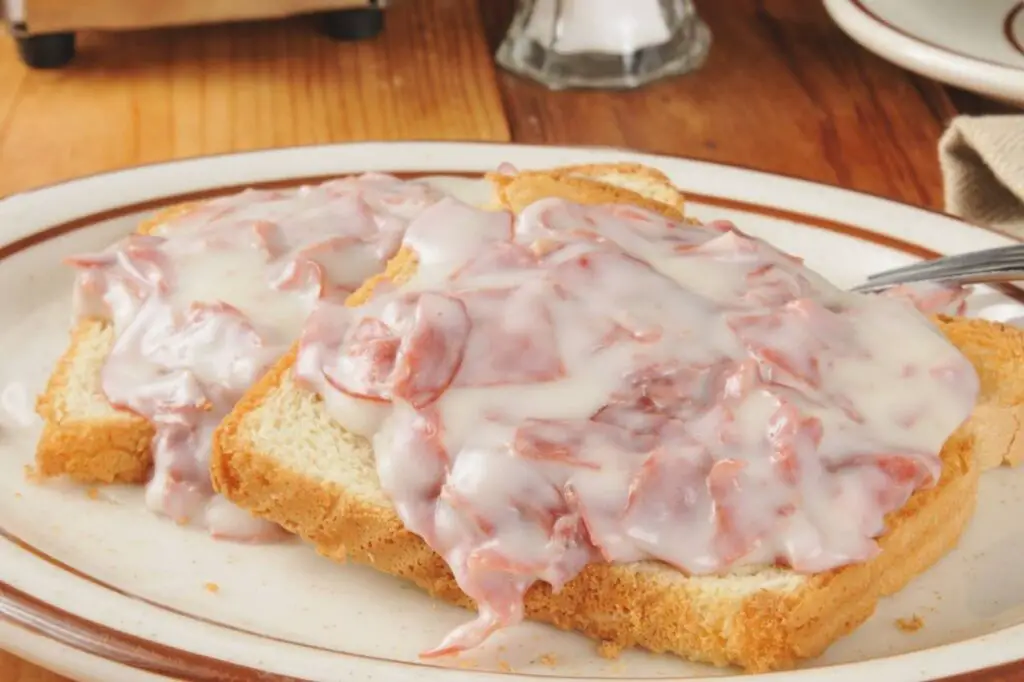<p> Known affectionately (or not) as “SOS,” creamed chipped beef on toast was a classic military-inspired dish. Sliced dried beef in a white cream sauce poured over toast, it was salty, filling, and incredibly cheap to make. Boomers either loved it or avoided it—but they definitely remember it. </p> :: Oregon Dairy | oregondairy.com