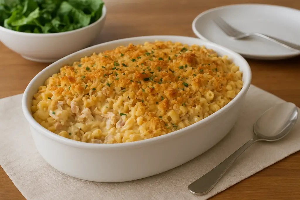 <p> Every generation has its comfort casserole, but for Boomers, tuna casserole was a mainstay. Made with canned tuna, noodles, and cream of mushroom soup, it was budget-friendly and easy to stretch for large families. Still, many admit it was not exactly delicious. The soggy noodles and heavy sauce did not age well with modern palates. While the dish may bring back memories of family dinners, today’s Boomers often wish for something fresher and lighter on the table. </p> :: DALL-E