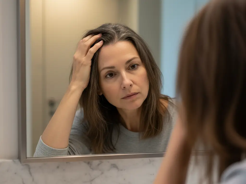 <p> Noticing more hair in the brush or a sudden graying of your hair can be alarming. Hair thinning and premature graying can be influenced by genetics, hormonal shifts, and stress. While you cannot control everything, managing stress, eating a diet rich in vitamins and minerals, and taking gentle care of your hair can slow down visible signs of aging and support healthier strands. </p> :: Gemini