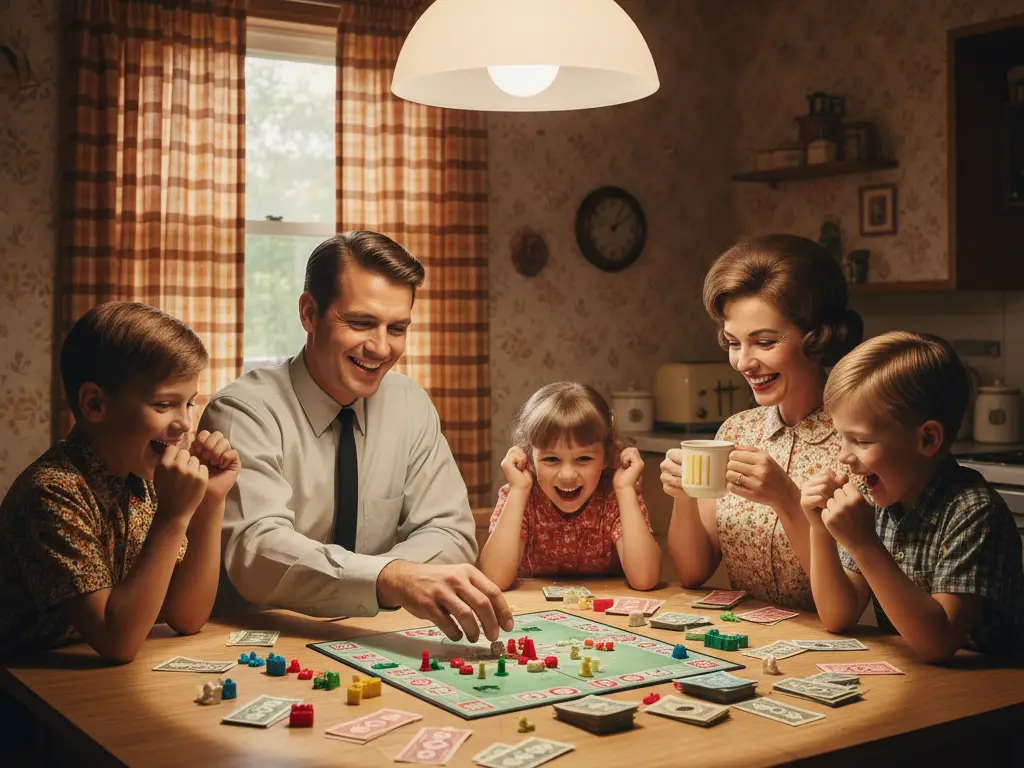 7. Playing Board Games and Card Games at the Kitchen Table
