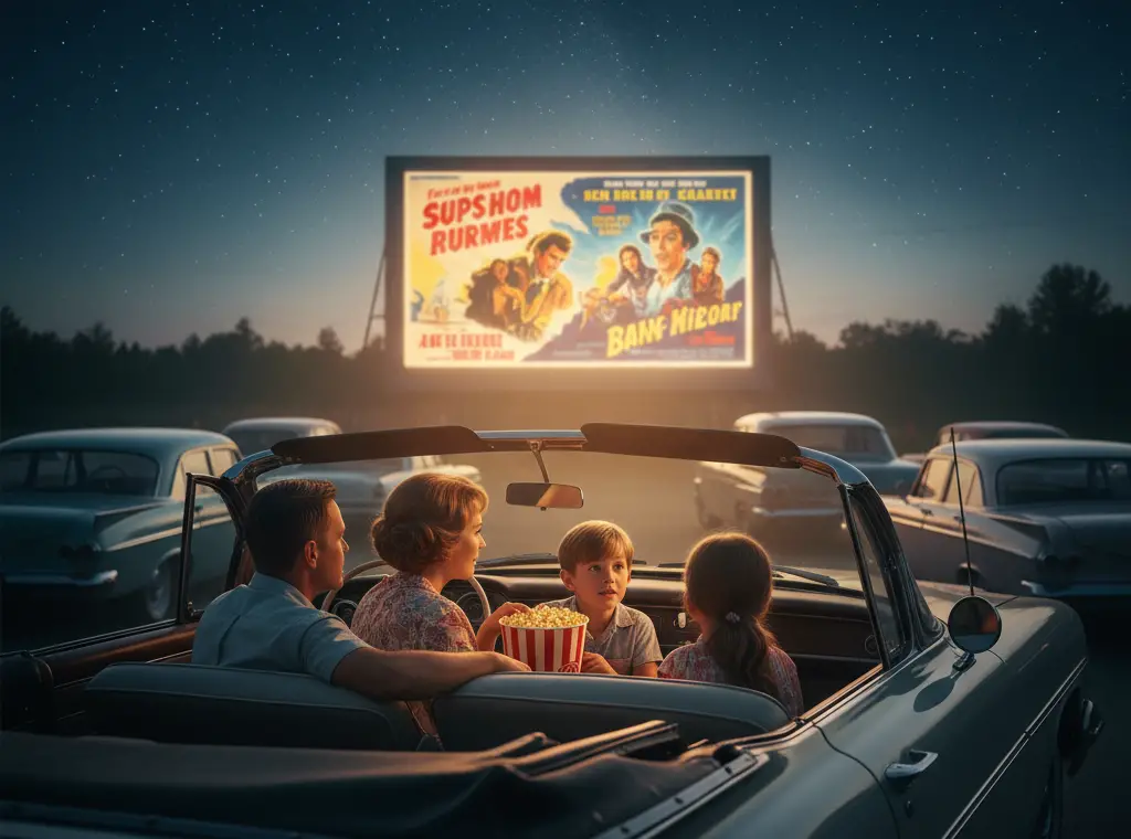 5. Enjoying Drive-In Movies Under the Stars