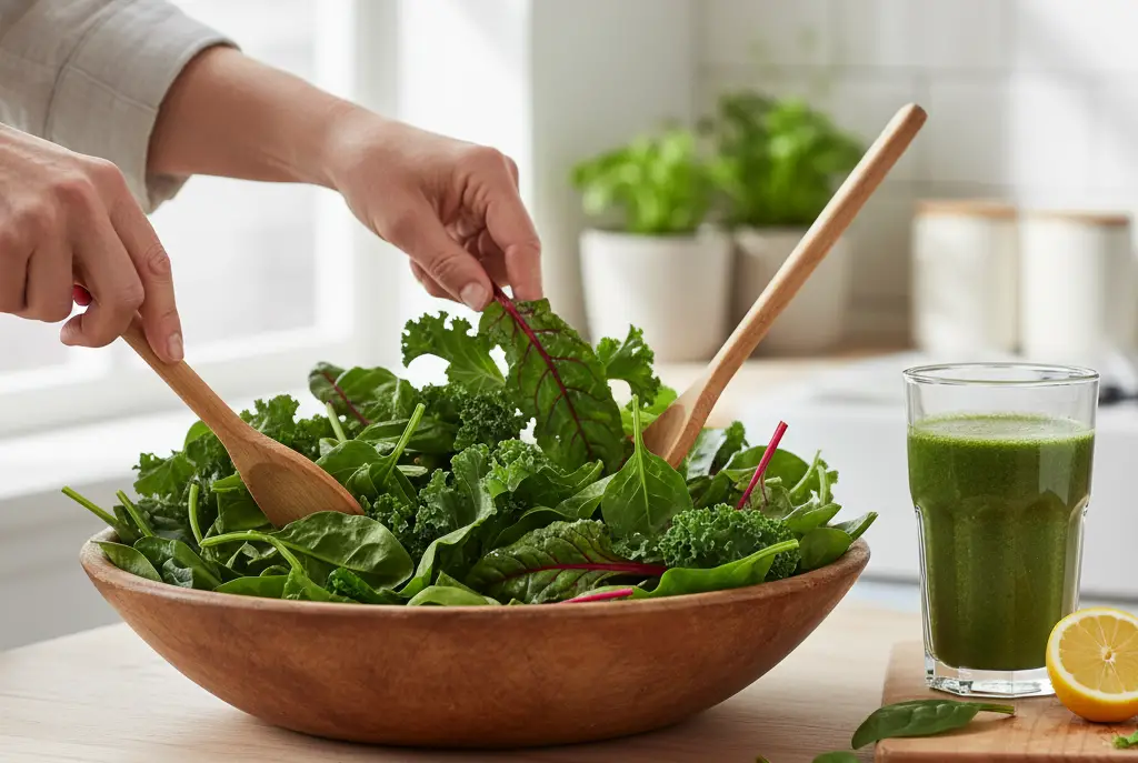 2. Spinach and Other Leafy Greens <p> If there’s one food group that truly loves your heart, it’s leafy greens. Spinach, kale, Swiss chard, and collard greens are all packed with potassium, magnesium, and nitrates that help keep blood pressure in check. They also provide plenty of fiber and antioxidants that reduce oxidative stress and inflammation. These greens are easy to work into your day—toss them in smoothies, layer them into sandwiches, or sauté them with garlic for a quick side dish. Your arteries will thank you. </p> :: Gemini