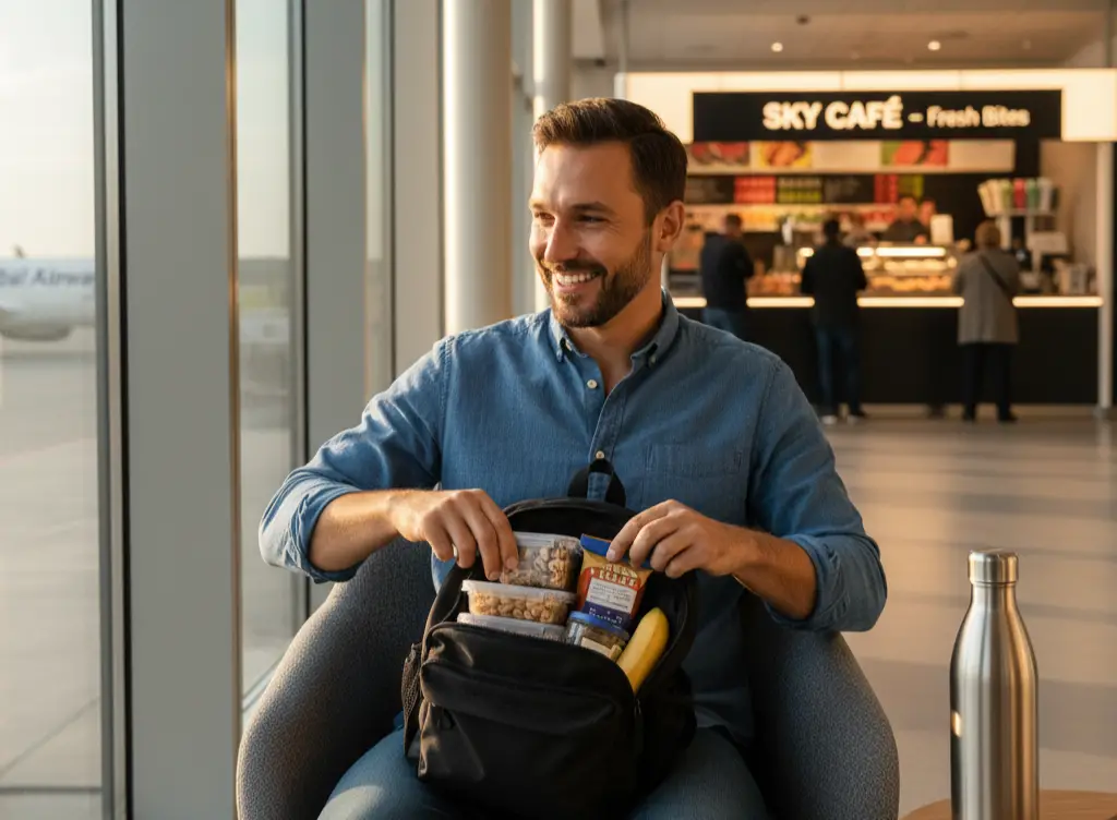 <p> Airport food prices could make anyone’s jaw drop. That’s why packing your own snacks is one of the smartest and easiest ways to save money while traveling. A reusable water bottle is equally important—you can fill it after going through security instead of paying five dollars for bottled water. Not only will you save cash, but you’ll also stay hydrated and avoid unnecessary stops for overpriced food. Bonus points if you pack a few healthy snacks like nuts or granola bars for long travel days. </p> :: Gemini