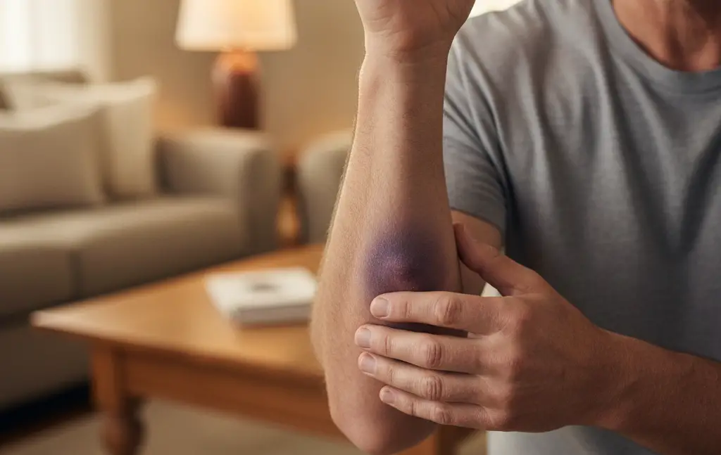<p> Frequent bruising can signal thinning skin and reduced collagen, which naturally occur as the body ages. Certain medications and vitamin deficiencies can also increase bruising. Eating foods rich in vitamins C and K, protecting your skin, and consulting a healthcare provider about medications can reduce susceptibility. While bruises are usually harmless, noticing an increase in frequency or severity is worth attention. </p> :: Gemini