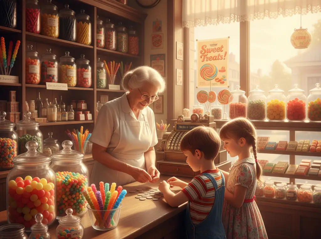 4. Stopping by the Corner Candy Store