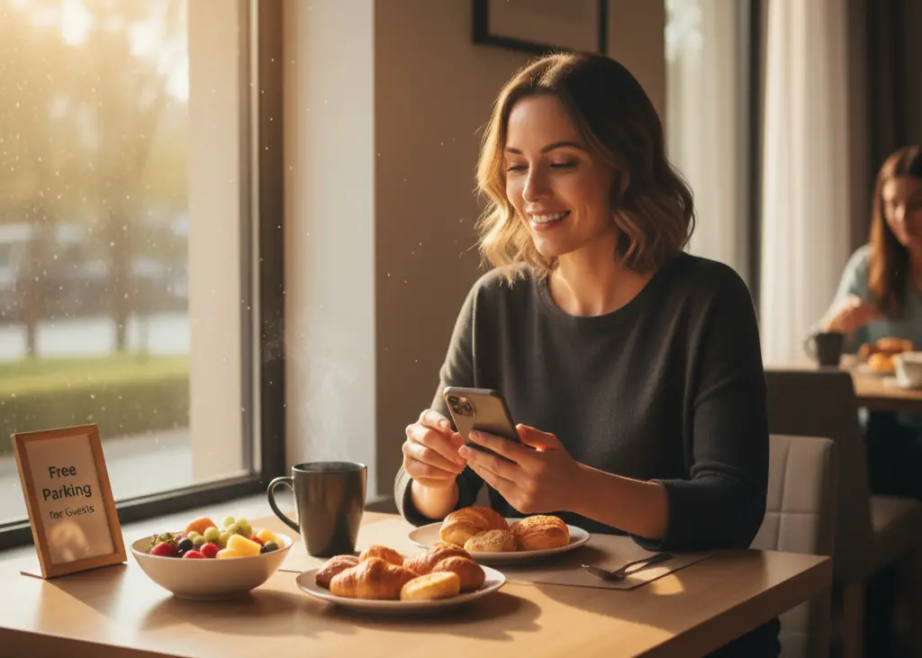 <p> If you’re road-tripping or renting a car, parking fees can quietly eat into your travel budget. Choosing a hotel that offers free parking can save you a surprising amount over the course of your stay. The same goes for free breakfast—it might not be gourmet, but a complimentary meal before a day of exploring can save both time and money. You’ll start your day full and ready to adventure instead of hunting down a coffee shop first thing in the morning. </p> :: Gemini