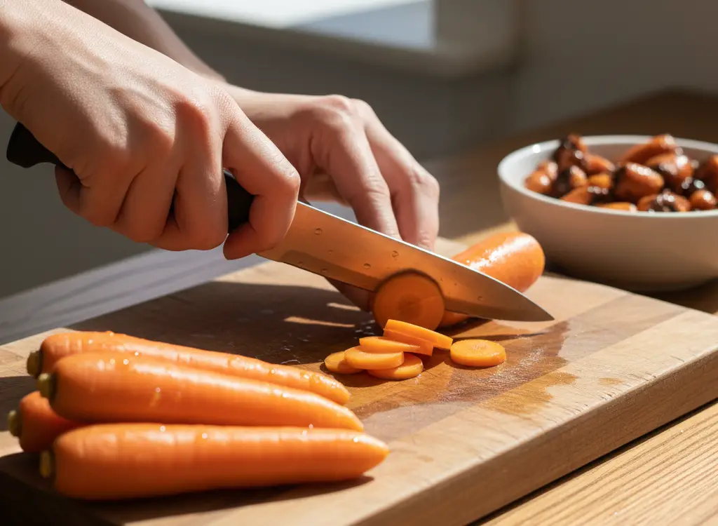 4. Carrots <p> Carrots are more than a crunchy snack—they’re cholesterol fighters in disguise. Their high fiber content helps reduce cholesterol absorption in the gut, while their bright orange color comes from beta-carotene, a powerful antioxidant that supports heart and eye health. They’re also incredibly easy to enjoy on the go. Keep baby carrots handy for an afternoon snack, or roast them alongside your favorite protein for a sweet and savory side that boosts your heart’s health without any fuss. </p> :: Gemini