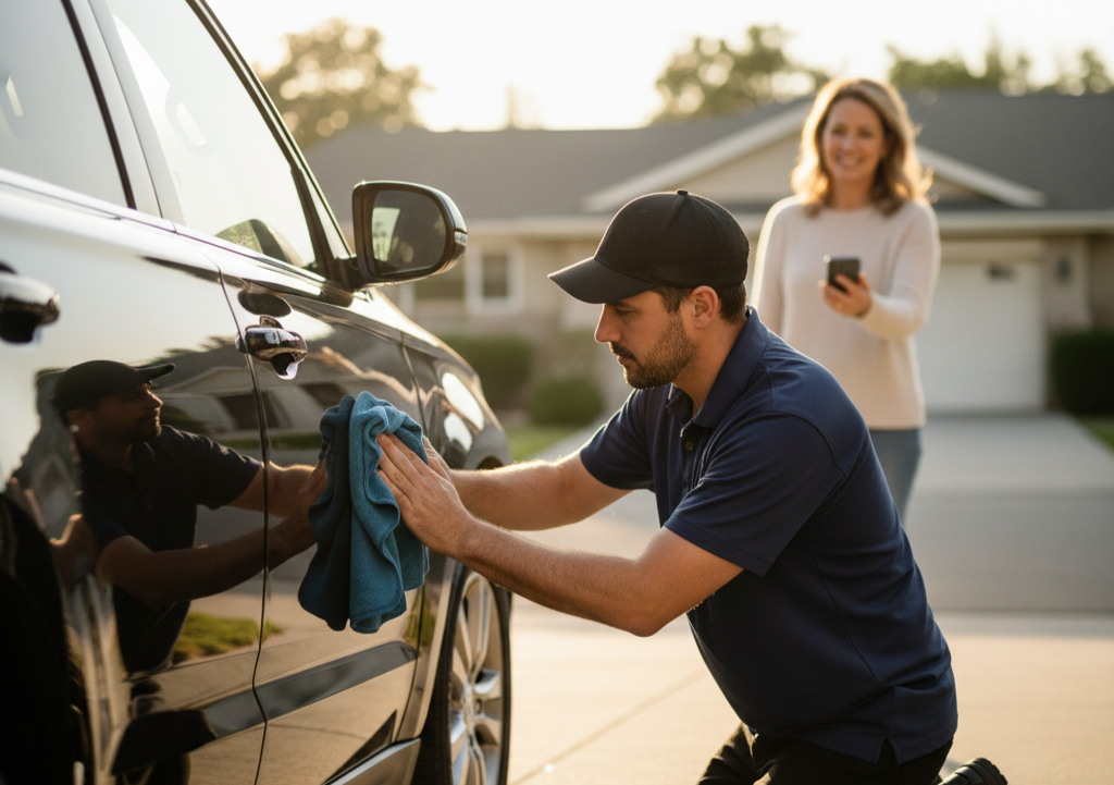 5. Mobile Car Detailing or On-Demand Services <p> If you have an eye for detail and do not mind some elbow grease, mobile car detailing can be surprisingly lucrative. People are often willing to pay a premium for the convenience of having you come to their driveway. Similarly, offering on-demand services such as home organizing or light handyman work can pay well for just a few hours of effort. Weekend slots can be booked easily, and the one-off payments add up quickly when directed straight toward your debt. </p> :: Gemini