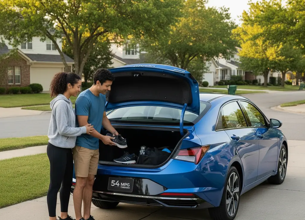 <p> The Hyundai Elantra Hybrid offers a little more flair and tech for your commute. It combines sharp exterior styling with an impressive 54 miles per gallon combined, meaning fewer stops at gas stations and more money in your pocket. Its spacious cabin and large trunk make it a great fit for daily errands, carpooling, or long drives. Hyundai also includes an impressive warranty, which makes ownership even more affordable in the long run. For a car that feels modern without breaking the budget, the Elantra Hybrid stands out from the crowd. </p> :: Gemini