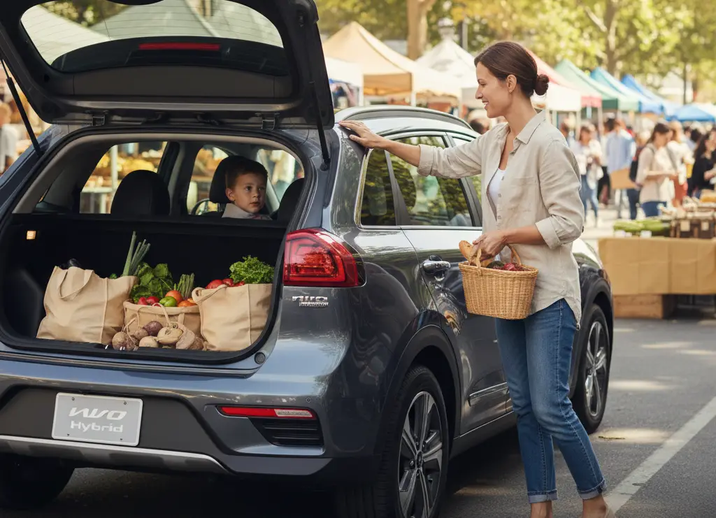 <p> For commuters who crave a bit more space and versatility, the Kia Niro Hybrid offers a compact crossover body with impressive fuel efficiency. It delivers up to 53 miles per gallon combined, and its hatchback-style cargo area makes it ideal for those who need to haul groceries, gym gear, or luggage. The Niro feels nimble in the city and comfortable on the highway, striking a great balance between function and fun. With a stylish look, user-friendly tech, and Kia’s solid warranty, the Niro Hybrid is a smart choice for everyday practicality. </p> :: Gemini