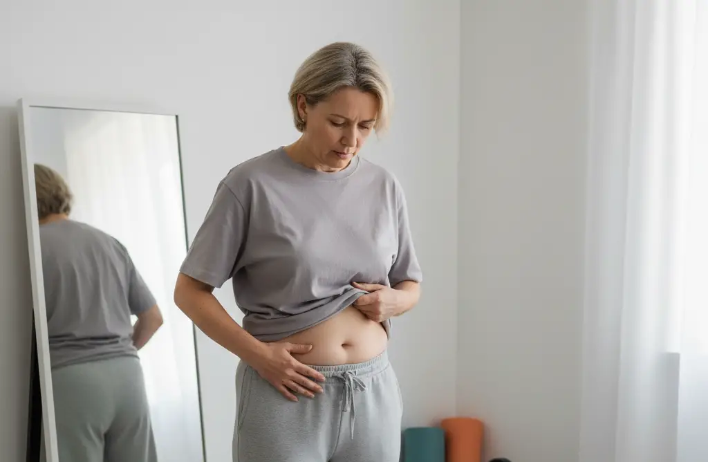 <p> If your midsection seems to grow while your muscles seem to shrink, you might be experiencing sarcopenic obesity. This condition occurs when fat accumulates in the abdominal area while muscle mass declines, raising your risk for metabolic issues and chronic illness. Incorporating strength training, staying physically active, and eating a protein-rich, balanced diet can help you maintain muscle mass, manage weight, and improve overall health. </p> :: Gemini