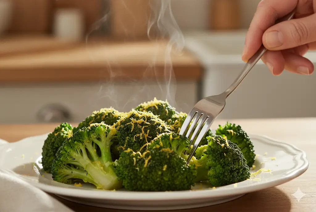 1. Broccoli <p> Broccoli might not win any popularity contests, but it absolutely deserves a spot in your weekly meal plan. This green powerhouse is rich in soluble fiber, which helps reduce “bad” LDL cholesterol levels by binding to it and removing it from your body. Broccoli also contains sulforaphane, a compound shown to support healthy blood vessels and reduce inflammation—both key for cardiovascular health. Try steaming it lightly to keep those nutrients intact, and add a squeeze of lemon or a drizzle of olive oil for extra flavor. </p> :: Gemini