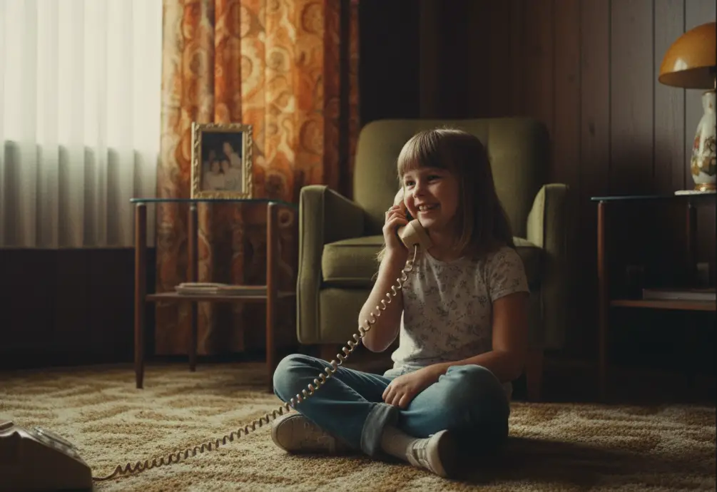 2. Dialing Friends on a Rotary Phone