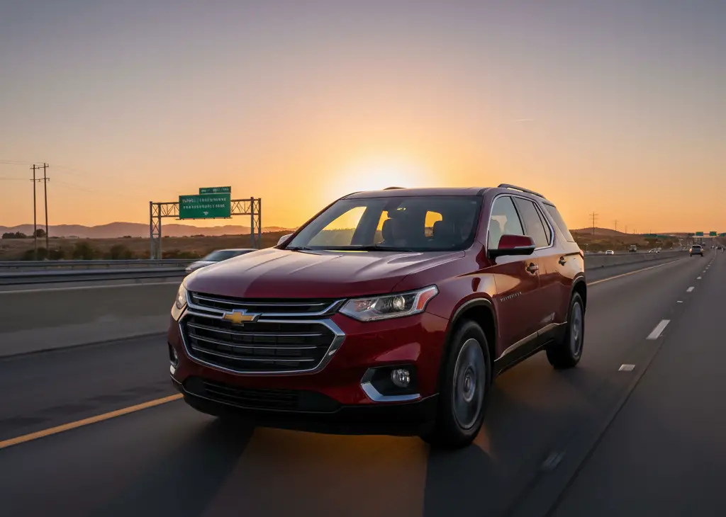 5. Chevrolet Traverse <p> For those who crave space and comfort in equal measure, the Chevrolet Traverse delivers. This three-row SUV offers tons of interior room, making it perfect for large families or groups of friends who love road trips. The seats are plush, the cabin is quiet, and the ride is smooth even over long stretches of highway. With lots of cargo space and modern tech features, the Traverse makes it easy to keep everyone entertained and relaxed during those marathon drives across state lines. </p> :: Gemini