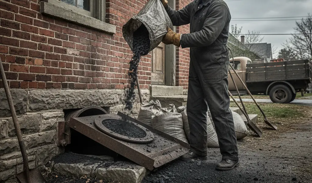 <p> Before the days of natural gas and electric heating, keeping your house warm meant keeping a steady supply of coal on hand. Coal chutes allowed delivery workers to dump coal directly into a basement storage room through a small exterior door, usually located near the driveway or sidewalk. For homeowners, it was an efficient system that kept the mess outside and the fuel inside. To younger generations, the idea of heating a home with lumps of coal feels more like a scene from a Charles Dickens novel than a practical solution. While most of these chutes have been sealed up for decades, they remain as quirky reminders of a time when staying warm took a lot more effort. </p> :: Gemini