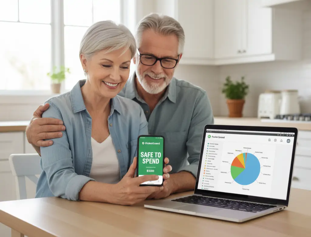 3. PocketGuard <p> PocketGuard is like having a personal assistant who tells you exactly how much you have left to spend after covering your essentials. It connects to your bank accounts, tracks your income, and subtracts your bills so you can see what is safe to spend at a glance. If you like the idea of having your financial picture boiled down into a single number, this app delivers. It is especially handy for boomers with multiple income sources, like Social Security, retirement accounts, or part-time work, because it keeps the math simple. </p> :: Gemini