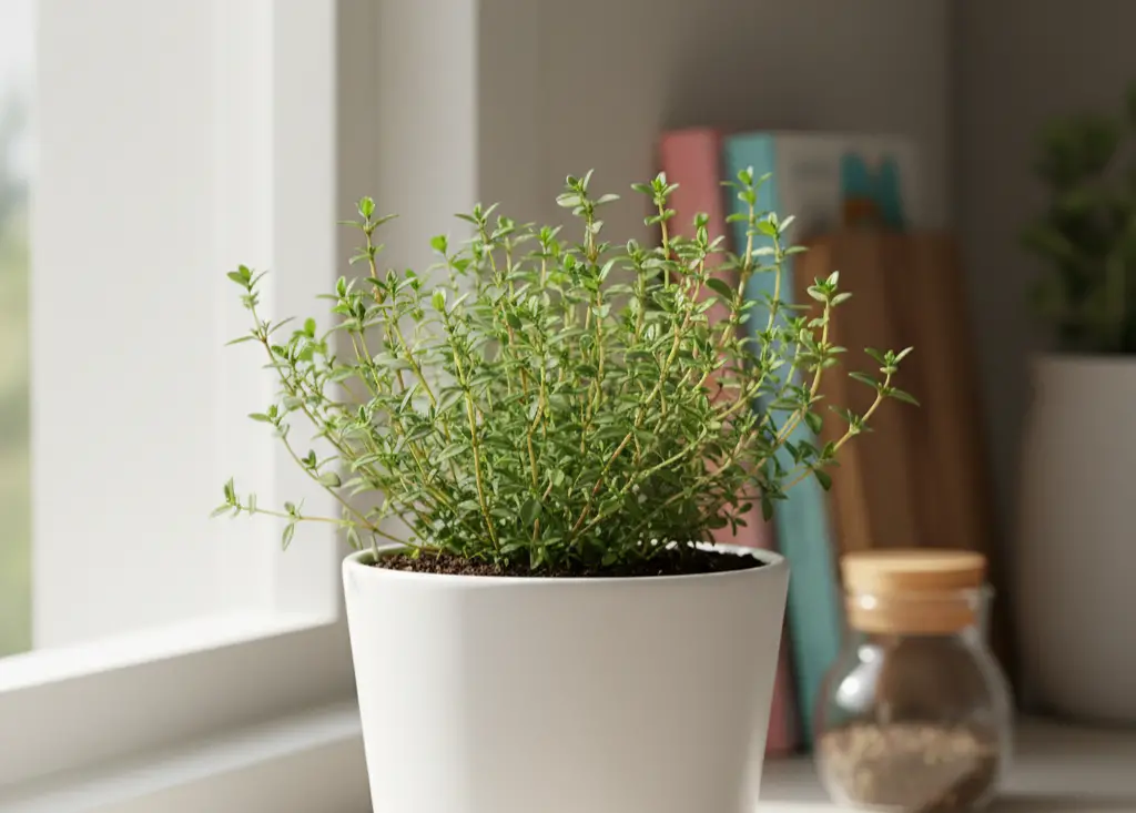 <p> Thyme is an easygoing herb that fits seamlessly into an indoor garden. Its compact growth habit makes it perfect for small spaces, and it pairs well with almost every winter dish—from roasted chicken to hearty stews. Thyme prefers bright light and well-drained soil, and it does not need constant watering. Regular trimming keeps it healthy and ensures a steady supply of fresh sprigs for your cooking adventures. </p> :: Gemini