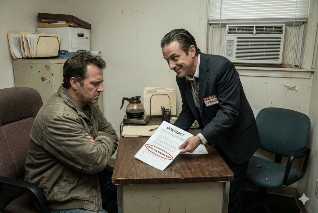 <p> A common tactic among debt relief scammers is asking for a significant payment before any work is done. Real, ethical debt relief companies do not require large upfront fees. According to federal regulations, for-profit debt settlement companies cannot collect fees before successfully negotiating or reducing your debt. If a company requests payment upfront, it is likely a scam. A legitimate organization will work with you to outline fees, usually as a percentage of what they successfully save you, or offer a clear monthly plan tied to measurable results. Protect yourself by avoiding companies that demand large sums at the start. It is also helpful to remember that any company asking for immediate payment with promises of quick results is prioritizing its profits over your financial well-being. </p> :: Gemini