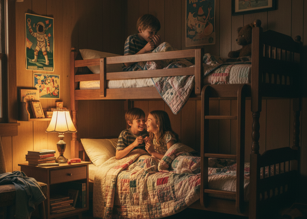 <p> Many boomers grew up in homes with multiple siblings, sharing bedrooms, bunk beds, and sometimes whispered secrets long after lights-out. These shared spaces fostered camaraderie, playful rivalries, and close connections. The experience of growing up shoulder-to-shoulder with brothers or sisters taught patience, compromise, and the joy of companionship, leaving memories that remain vivid to this day. </p> :: Gemini