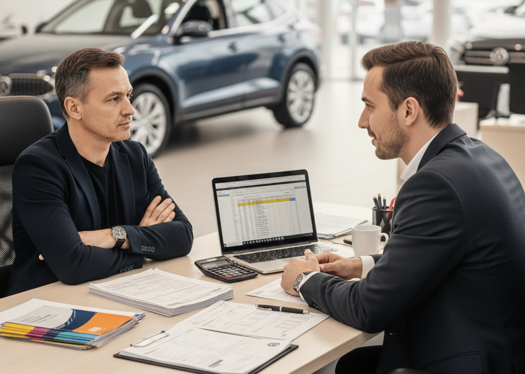 <p> It is natural to ask for the best deal, but asking too early in the negotiation can backfire. Dealers may use this as an opportunity to adjust other aspects of the deal, such as fees or add-ons, to maintain their profit. Instead, gather information first, know the market value of the car, and then discuss pricing strategically. Asking too soon can blur the real cost and limit your ability to negotiate effectively. </p> :: Gemini