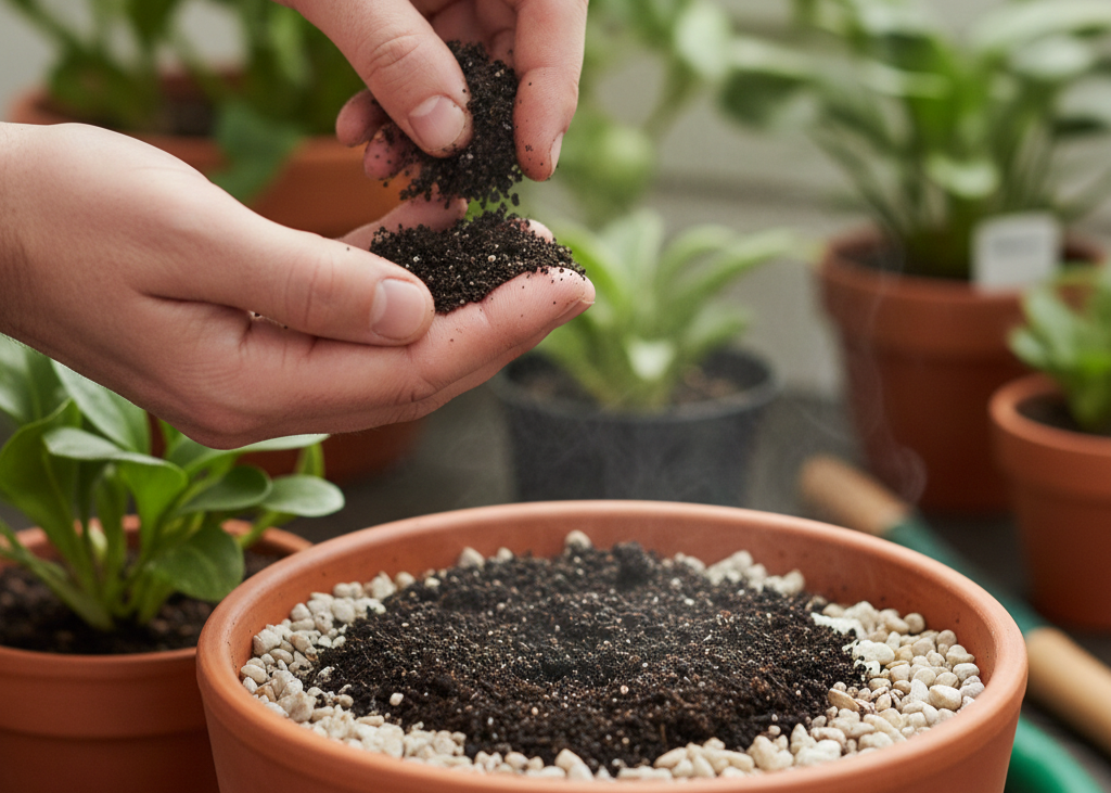 <p> Healthy soil is full of tiny pockets of air that allow plant roots to breathe. When water consistently sits above a gravel layer, those air pockets collapse, leaving less oxygen in the soil.

Oxygen-poor soil is one of the biggest enemies of root health. Roots that cannot access enough oxygen weaken, decline, and become vulnerable to rotting. While gravel is supposed to create better airflow, it often does the opposite by forcing more water to hover near the roots and reducing the soil’s natural ability to breathe. </p> :: Gemini