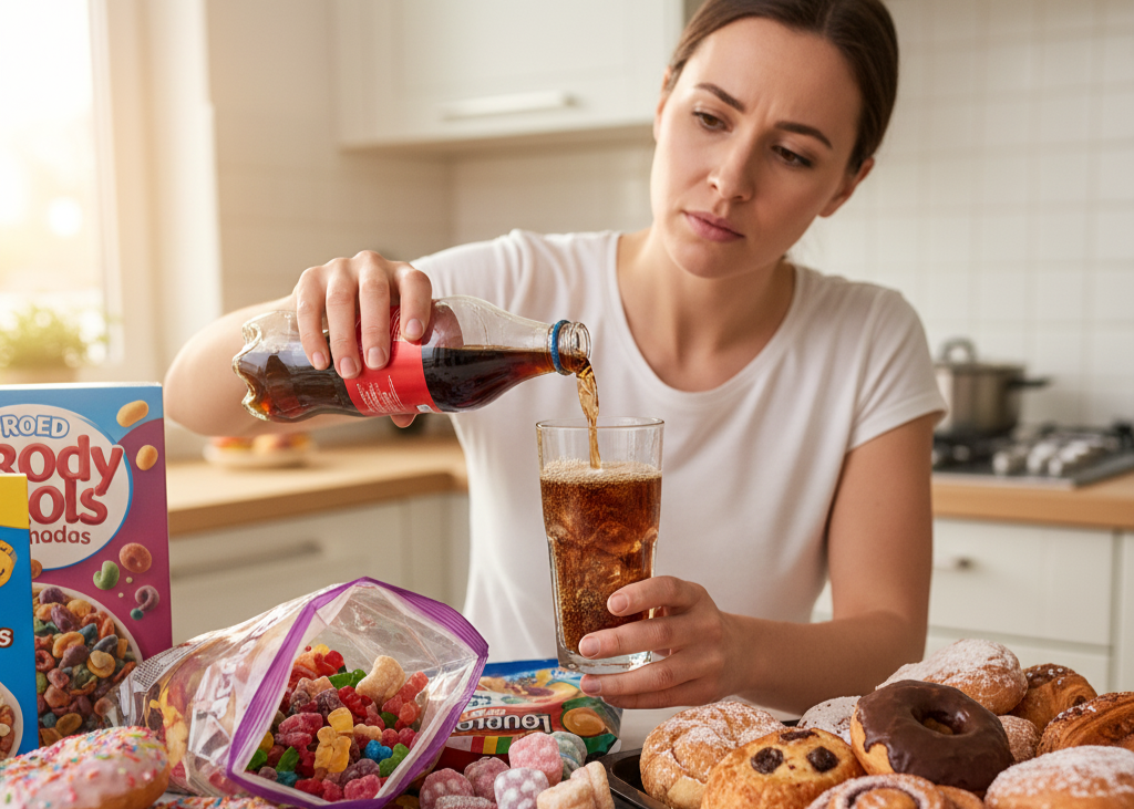 <p> Sugar may taste sweet, but it can wreak havoc on your gut health. Refined sugars and high-fructose corn syrup are commonly found in soft drinks, baked goods, candy, cereals, and even unexpected products like sauces, condiments, and flavored yogurts. These sugars feed harmful bacteria in your gut while depriving beneficial bacteria of the nutrients they need to thrive. This imbalance may lead to inflammation, digestive discomfort, and even a higher risk of chronic diseases over time.

One practical approach is to reduce sugary drinks and snacks gradually. Try swapping soda for sparkling water with a splash of fresh fruit juice, or replace candy with fresh fruit, which provides natural sugar along with fiber, vitamins, and antioxidants. Cooking at home more often allows you to control sugar content in meals, and over time, your taste buds—and your gut—will adjust. Reducing sugar is not about deprivation but about creating a healthier environment for your gut bacteria to flourish. </p> :: Gemini