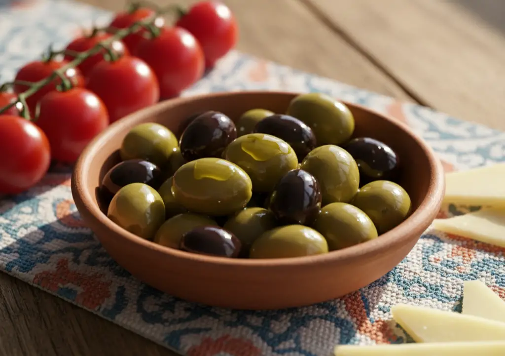 <p> Many people think of olives as just a pizza topping, but these little fruits are actually packed with healthy fats. Olives are rich in monounsaturated fats and are a delicious way to satisfy cravings for something savory. A small serving of olives can be incredibly satisfying without adding too many calories to your day. Try a small bowl of mixed olives with a few cherry tomatoes or some slices of cheese for a Mediterranean-inspired snack. Just be mindful of sodium content if you are watching your salt intake. </p> :: Gemini