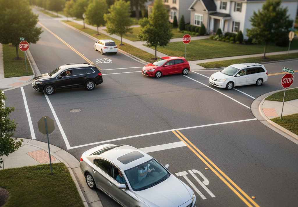 4. Follow the Exact Order at Four-Way Stops <p> Ah, the four-way stop: the ultimate test of patience and social cues. Remember how you were taught that the first car to arrive has the right of way, followed by the second, and so on? While that’s technically correct, in real-world driving, things aren’t always that neat. Not everyone stops in the same order—or at all. Many states now emphasize defensive driving and communication over strict sequence-following. That means making eye contact, waving someone through if you’re unsure, and prioritizing safety instead of stubbornly waiting for “your turn.” In short, the “first come, first go” rule still exists, but flexibility and awareness matter more. Being polite and predictable goes a long way toward preventing fender-benders and road rage. </p> :: Gemini