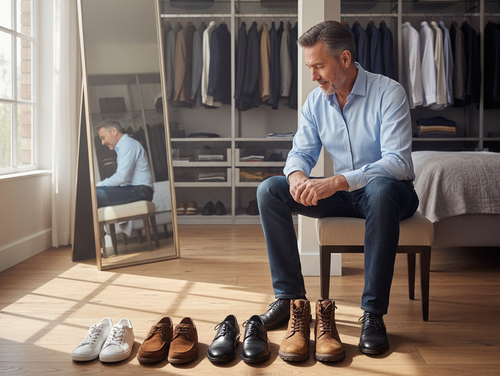 The Most Common Shoe Mistakes Men Make (and 7 Simple Ways to Fix Them) <p> Let’s face it—most men spend a lot of time thinking about clothes, cars, or gadgets but often overlook what’s on their feet. Yet, your shoes can say more about you than you might realize. Whether you’re heading into the office, out on a date, or just running errands, the wrong footwear choice can throw off your entire look. Shoes are not just about fashion—they reflect care, confidence, and attention to detail.
Unfortunately, many men keep making the same shoe mistakes over and over. Some are subtle, like ignoring color coordination, while others—like wearing sneakers to a formal dinner—are fashion crimes. The good news? Every single one of these mistakes is fixable with just a bit of know-how and effort.
So before you lace up or slip on your next pair, take a look at these seven common shoe mistakes men keep making and how to finally fix them. </p> :: Gemini